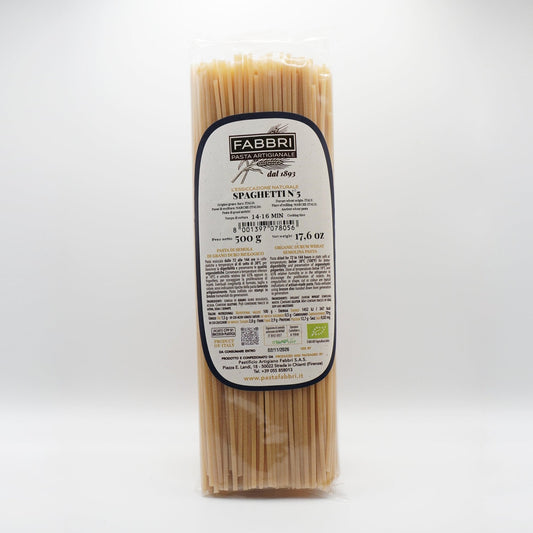 Italian Organic Artisanal Spaghetti Fabbri Pasta Package 500g 